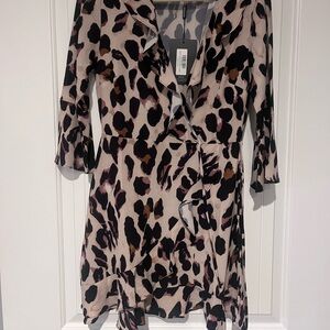 PrettyLittleThing Animal Print Dress